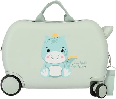 Kinderkoffer - Reiskoffer - Vakantie Op Reis - Vrolijk Dieren Design - 20 x 45 x 31 cm - Roze