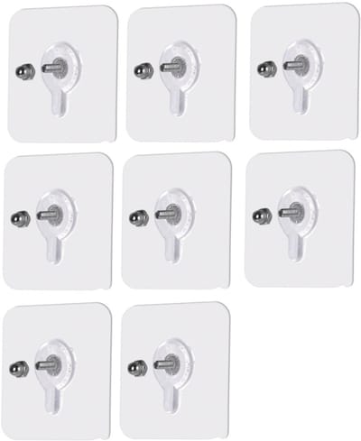 Zelfklevende schroef voor wandmontage, 8-pack