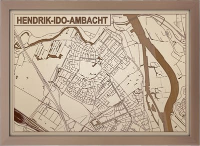 Decoratief Beeld - Houten Van Hendrik-ido-ambacht - Hout - Bekroned - Bruin - 21 X 30 Cm
