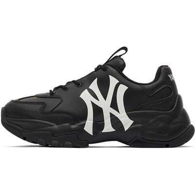 MLB Big Ball Chunky Classic Rétro Amélioré Impression Hauteur Augmentée Basse Top Chaussures de Papa Baskets Unisexes Noir 3ASHC104N-50BKS 38 black