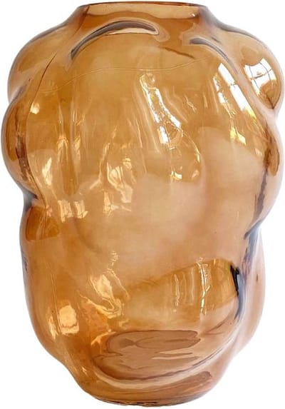 Bubbels – Vaas oranje/bruin