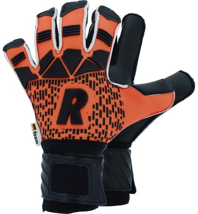 Real Mega Keepershandschoenen - Oranje / Zwart | Maat: 8