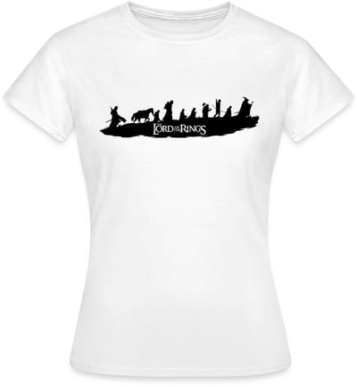 The Lord Of The Rings De Reisgenoten Van Frodo T-Shirt Dames