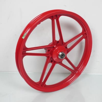rode spaakvelgen 17x1,6 inch type bernardi voor bromfiets peugeot 103 mvl nieuw