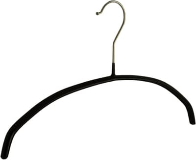 De Kledinghanger Gigant - Kledinghanger - Kinderen - 8316 - 50 Stuks - Blousehanger - Shirthanger - metaal - Zwart - Anti-slip Coating - 36 cm - Kleerhanger (8316_00/50)