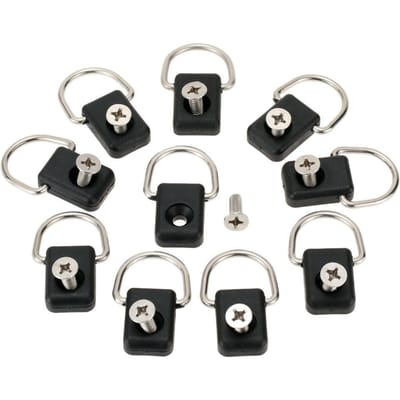 10 stuks Hoge Kwaliteit Kajak D-ringen Uitrusting Tuigage voor Boot Kano Kajak ! zwart