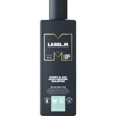 Label.M Honey & Oat Shampoo - 1000 ml- Normale shampoo - Voor Alle haartypes -