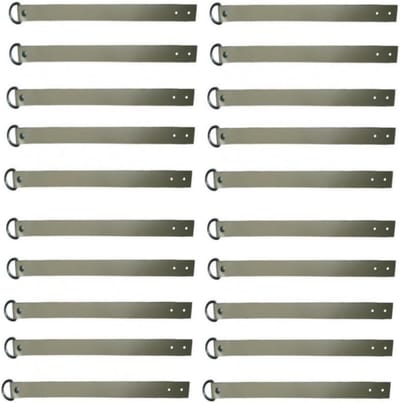 Oprolbare Riem Set - Spanbanden Met Ratel - Vastzetten Van Lading - Stof Versterkt - 300 mm Lengte - Beige