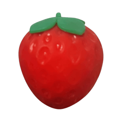 Aardbei Squishy Knijpspeeltje – 6 × 8 cm