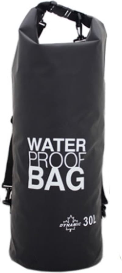 Waterdichte duffel bag/plunjezak/dry bag 30 liter zwart - Waterdichte reistassen