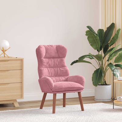 vidaXL - Fauteuil - Roze - 69 - x - 74 - x - 93 - cm - Fluweel