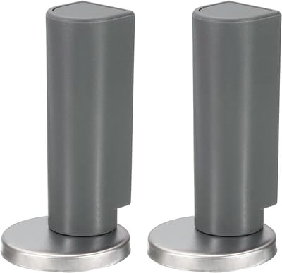 Magnetische Deurstopper - Deurkruk Vanger - Deur Open Houden - Boorvrije Installatie - 7.5 cm Hoog - Grijs
