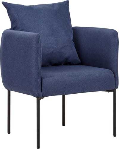 MALMOS - Fauteuil - Donkerblauw - Kunstlinnen