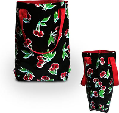 Waterdichte Shopper Boodschappentas voor Dames - Grote en Stevige Handtas van Tafelzeil