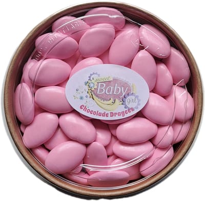 chocolade-dragees - roze - 800 gram doopsuiker - suikerboon - chocoladedragee - doopsuiker