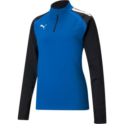 Puma Damen Trainingsjacke TeamLIGA 1/4 Zip Top W 657253 Electric Blue Lemonade-Puma Black-XL