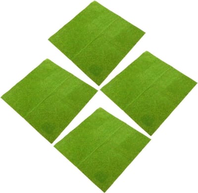 Kunstgras Vierkant - Decoratie Gras - Modelbouw - Realistische Textuur - 25x25cm - Groen
