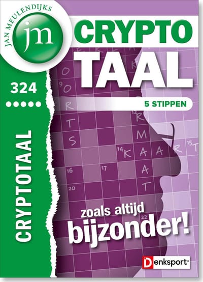 Denksport Puzzelboek Jan Meulendijks - Cryptotaal 5*, editie 324