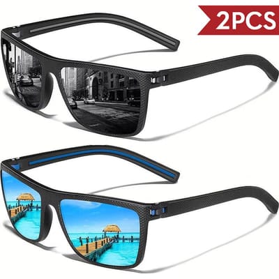 3 STKS UV400 Unisex Zonnebrillen voor Mannen Vrouwen Buiten Sport Vissen Fietsen Rijden