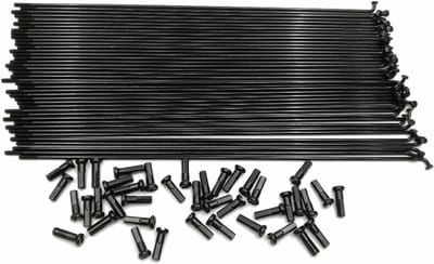 Fiets Spaken - Wiel Onderdelen - Fiets Reparatie - Gegalvaniseerd Staal - 245 mm Lengte - Zwart