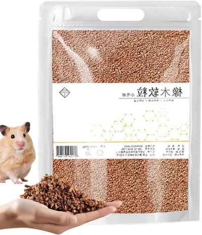 Hamster Bodembedekking - Nestmateriaal Knaagdier - Verblijf Verrijken - Natuurlijke Geurneutralisatie - 340 g - Natuurlijk
