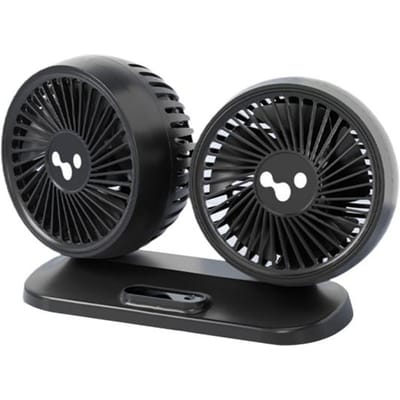 Handige auto-koelventilator met 10 bladen, verstelbare warmteafvoer zwart