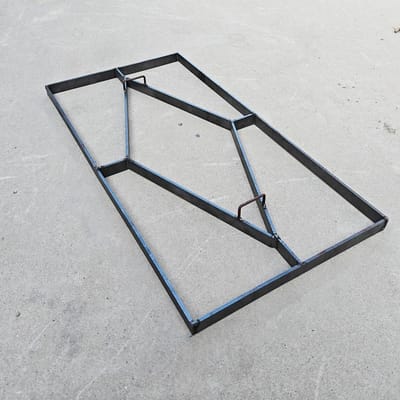 Betonnen Springpad Vorm - Terrasmal Tuinpad - Tuinpaden Aanleggen - Herbruikbaar Robuust Ontwerp - 60x30x2 cm - Grijs