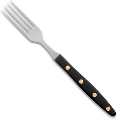 Robert Herder Windmühle Steakvork – RVS – Lengte 20,5 cm – Heft POM Zwart