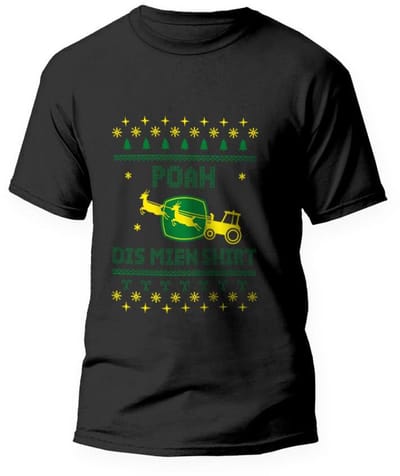 AGRIFANS® POAH Dis Mien Shirt - Heren Kerstshirt - S