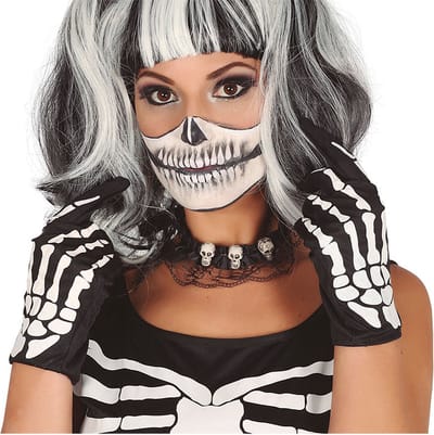 Fiestas Guirca - Handschoenen skelet 25 cm - Halloween - Halloween accessoires - Halloween verkleden