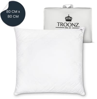 Troonz® Hoofdkussen Bamboe Six - Hoofdkussen Nekklachten- Verkoelend Hoofdkussen - Wasbaar - - Bamboe tijk 80 x 80 - Troonz Kussens