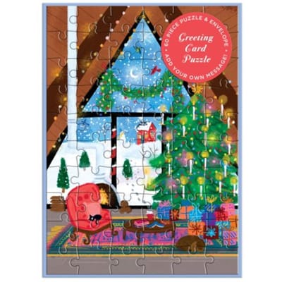Joy Laforme Cozy Cabin Greeting Card Puzzle - Galison