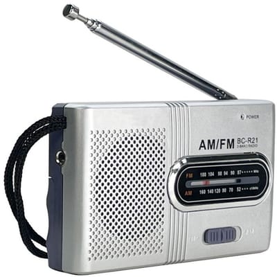 Draagbare radio - noodradio - noodpakket must have - radio op batterijen voor rampen