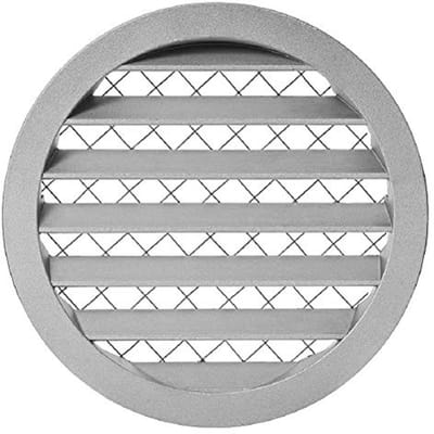 160mm Ventilatierooster met Muisbescherming - Aluminium en Weerbestendig