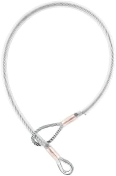 Draagbaar Ankerpunt - Stalen Stropdas - Veilig Werken - Tijdelijke Bevestiging - 8mm Kabel 1m - Metaal