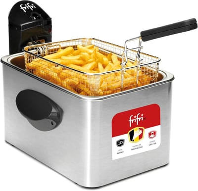Friteuse - Frituurpan - Lekker Frituren - Gepatenteerde Verwarmingskop - 45 Liter - Zwart