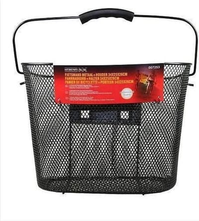 Benson - Fietsmand Metaal + Houder 34 X 25 X 26 cm