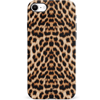 xoxo Wildhearts Wild Thing Double Layer - Panter print hoesje geschikt voor iPhone SE 2022 en SE 2022 hoesje - Luipaardprint hoesje geschikt voor iPhone 8 en iPhone 7 hoesje - Tijger print hoesje - Hardcase luxe hoesje met print