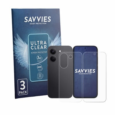 Savvies - Screenprotector voor Xiaomi Poco X8 Pro (Voor+Achter) - Folie Beschermfolie transparant 6 Stuks
