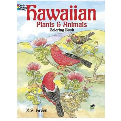 Hawaiian Plants And Animals Colouring Book - Green, Yuko