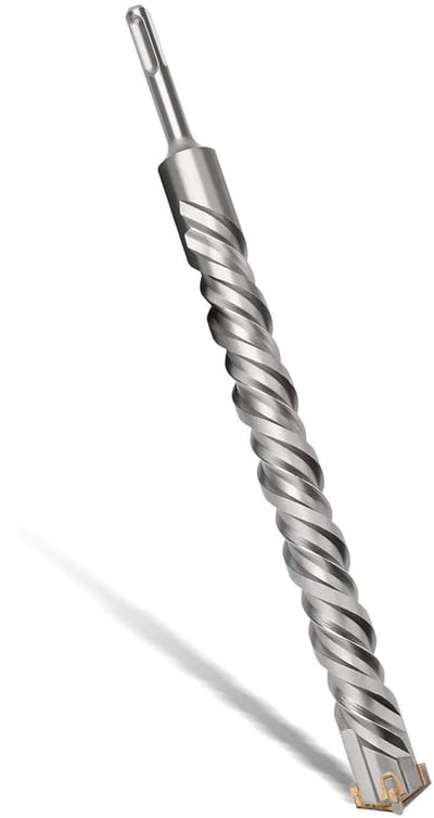 Boor SDS Plus - Hamerboor Betonboor - Boren in Steen - 4 Hardmetalen Snijranden - 32 x 460 mm - Grijs