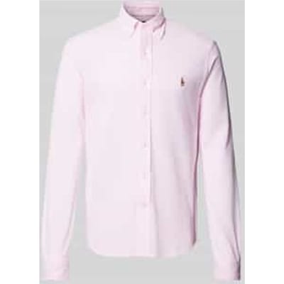 Regular fit vrijetijdsoverhemd met logostitching