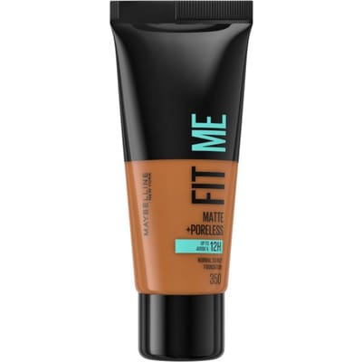 Maybelline New York - Fit Me Matte + Poreless Foundation - 350 Caramel - Medium Dekkende Foundation met Matte Finish voor de Normale tot Vette Huid - 30 ml