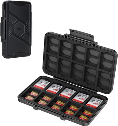 Geheugenkaartenhouder met 60 Slots voor Micro SD, SDXC en SDHC - Schokbestendige Opslagbox en Organizer voor Kaarten