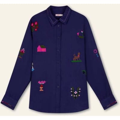 Oilily Boomka Blouse- maat34 Patriot Blauw