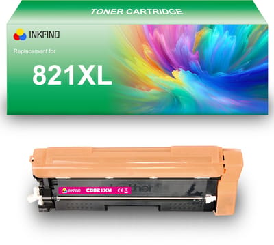 INKFIND TN821XL Magenta tonercartridge compatibel met Brother TN821XL TN-821XL Magenta toner cartridge - 1-pack Magenta