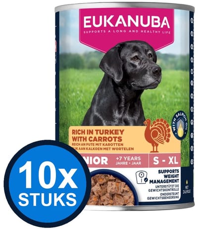 10x Eukanuba - Life Care Dog Wet Senior Turkey & carrot - Hondenvoer Natvoer - 400 g
