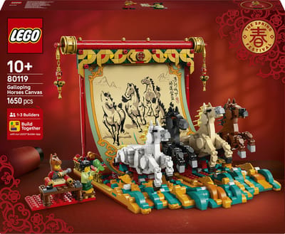 LEGO Chinees Nieuwjaar 80119 - Display met galopperende paarden