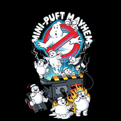 Ghostbusters Mini-Puft Mayhem Men's T-Shirt - Black - 3XL