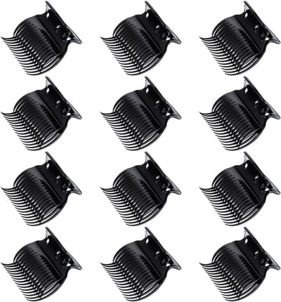 Plastic Haar Krulclips voor het Stylen van Volumineuze Krullen - 12 Stuks Lichtgewicht Accessoires voor Thuis en Reizen, Ideaal voor Bruidskapsels en DIY Hairstyling